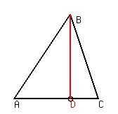 <BR>
drawing( 160, 160, 0.5, 4.5, 0.5, 4.5, <BR>
line( 1, 1, 4, 1 ),<BR>
line( 1, 1, 3, 4 ),<BR>
line( 4, 1, 3, 4 ),<BR>
locate( 1, 1, A ),<BR>
locate( 3.2, 4, B ),<BR>
locate( 4, 1, C ),<BR>
circle( 3, 1, 0.1 ),<BR>
locate( 3, 1, red( D ) ),<BR>
red( line( 3, 1, 3, 4 ) )<BR>
)<BR>