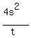 (4s^2)/(t)