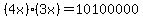 %284x%29%283x%29=10100000