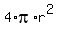 4*pi*r^2