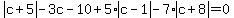 abs%28c%2B5%29-3c-10%2B5%2Aabs%28c-1%29-7%2Aabs%28c%2B8%29=0