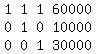 matrix%283%2C4%2C1%2C1%2C1%2C60000%2C0%2C1%2C0%2C10000%2C0%2C0%2C1%2C30000%29