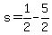 s=1/2-5/2